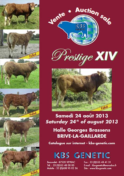 PRESTIGE XIV Sale at Brive, France 24th of August