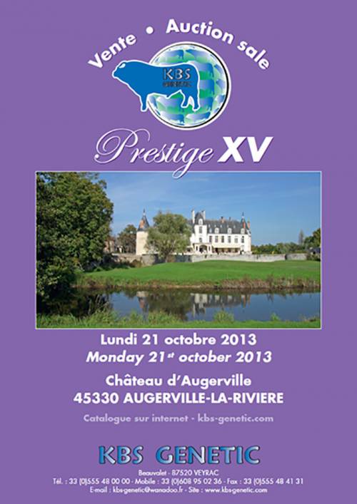 PRESTIGE XV Sale at Chateau d'Augerville October 21st