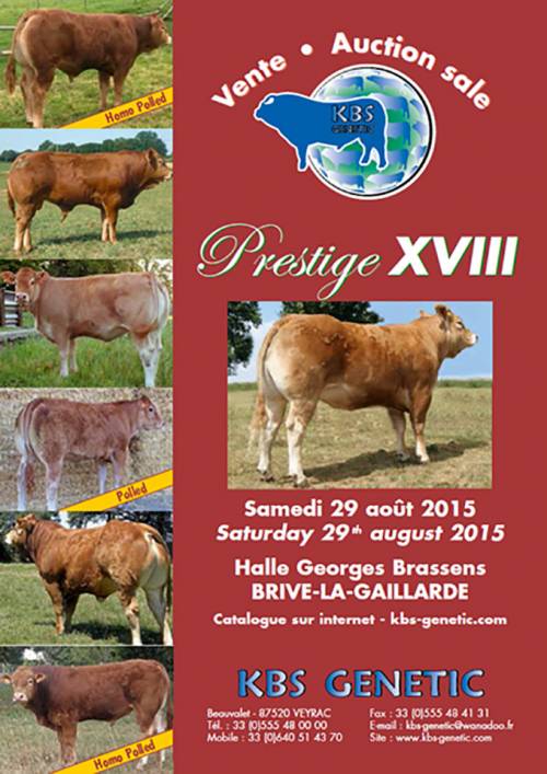 PRESTIGE XVIII Sale, Saturday 29th August 2015